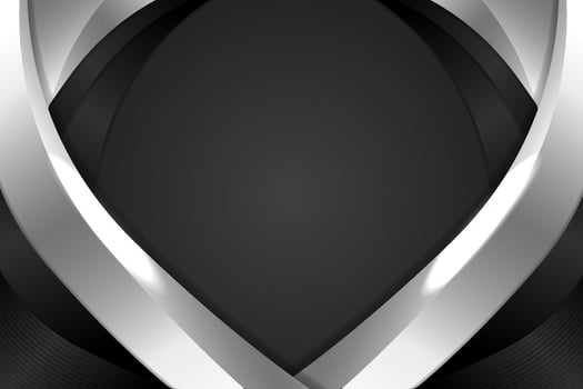 Abstract fluid background with black and white color vector