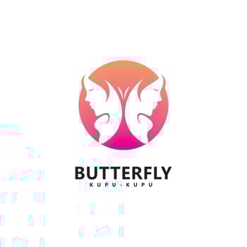 Beauty Butterfly icon design vector