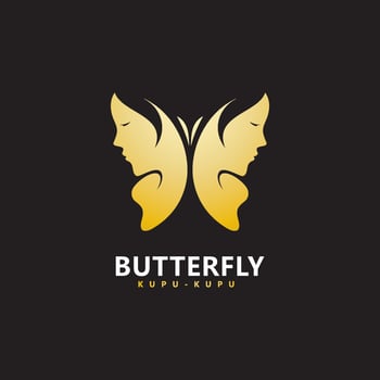 Beauty Butterfly icon design vector