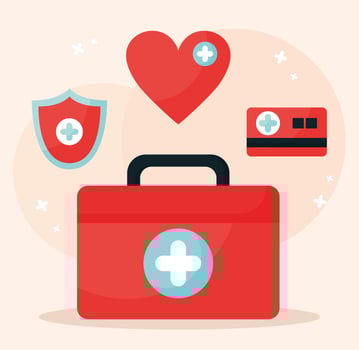 health insurance poster vector