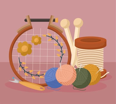 sewing items cartel vector