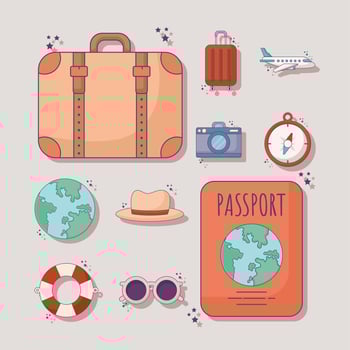 ten trips items vector