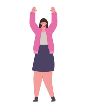 happy teen illustration vector