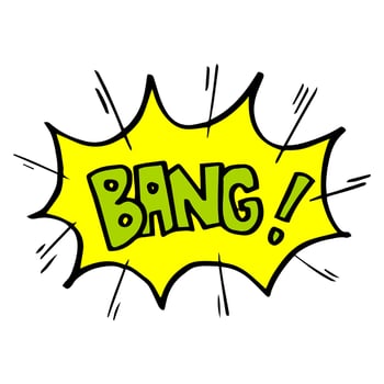 Hand drawn comic speech bubbles with emotion and text bang. vector doodle comic explosion cartoon illustrations isolated for posters, banners, web, and concept design
