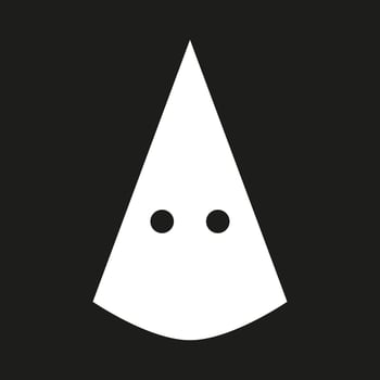 KKK mask vector. Symbol of extremism and racism USA. Far right movement in the United states of America vector