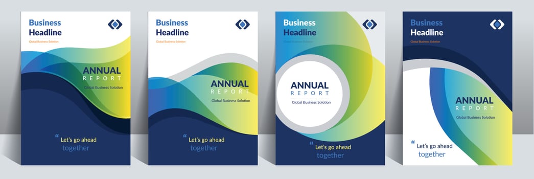 Annual Report Catalog Cover Design Template is adept to the Multipurpose Project such as a brochure, proposal, flyer, poster, presentation, catalog, cover, booklet, website, magazine, portfolio, etc vector