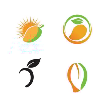 Mango logo template vector icon design Illustration