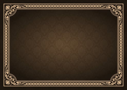 decorative vintage frame vector