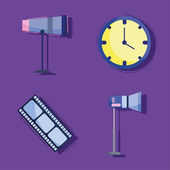 video production icon vector