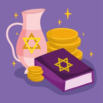 hanukkah celebration jewish vector