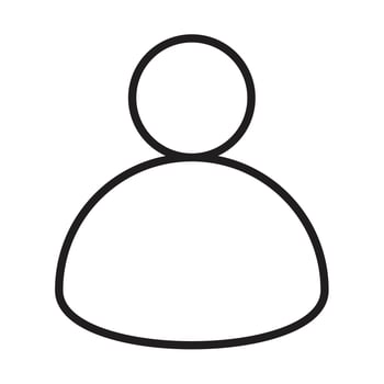 avatar line icon vector