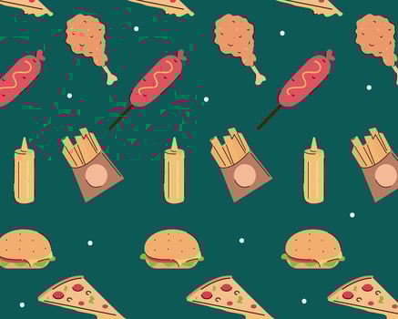 background fast food vector
