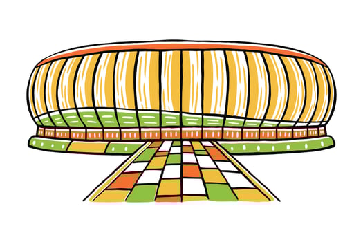 jakarta international stadium vector