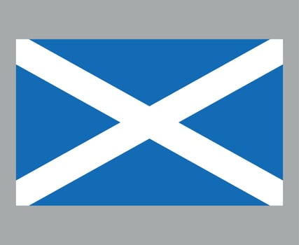 Scotland Flag National Europe Emblem Symbol Icon Vector Illustration Abstract Design Element