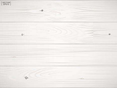 White wood pattern and texture for background. Vector. vector