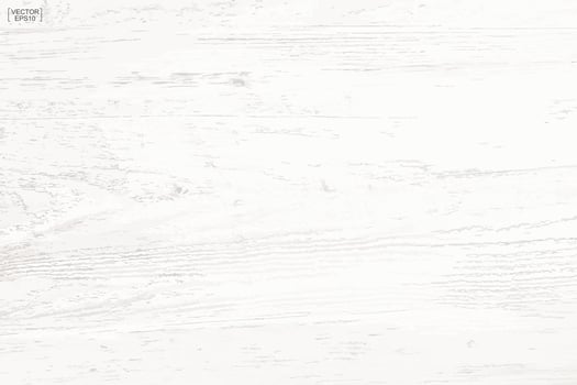 White wood pattern and texture for background. Vector. vector