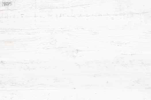 White wood pattern and texture for background. Vector. vector