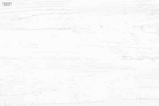 White wood pattern and texture for background. Vector. vector