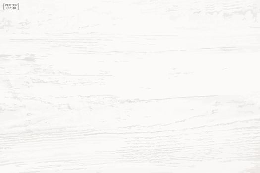 White wood pattern and texture for background. Vector. vector