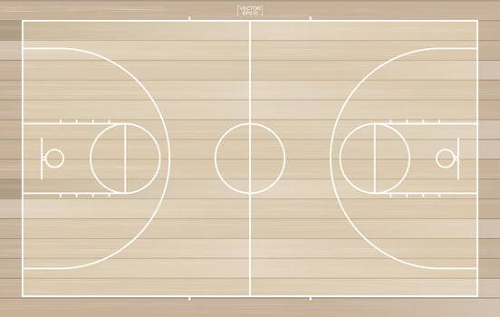 Basketball court background. Basketball field. Vector. vector