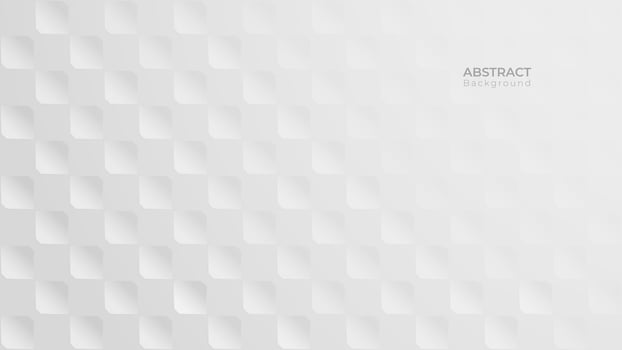 Abstract 3d modern square background. White and grey geometric pattern texture. vector art illustration