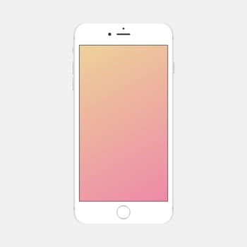 Realistic Colourful smartphone mockup flat illustration vector