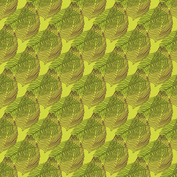 Abstract palm leaf seamless pattern with hand drawn foliage print. Simple Jungle background. Vector illustration for seasonal textile prints.