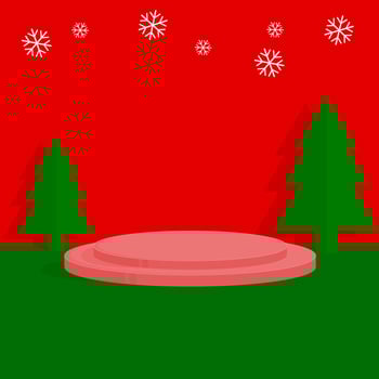 Christmas Background for product advertisements and promotions on social media. vector