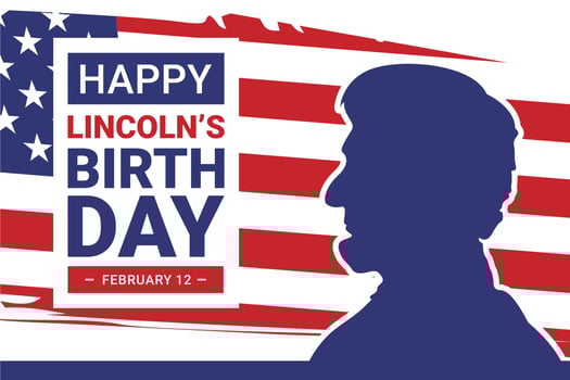Happy Lincoln's Birthday vector