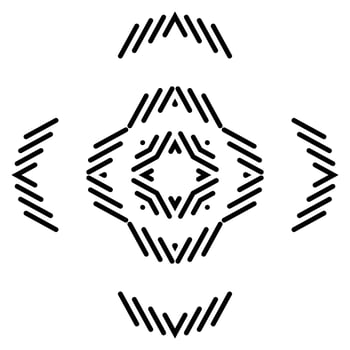 Abstract vector design in black color. Perfect for corporate, background, t-shirt, and so on.