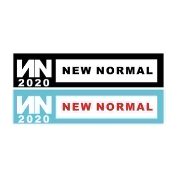 illustration vector graphic of text new normal in the presence of coronavirus fit for banner slogan and other