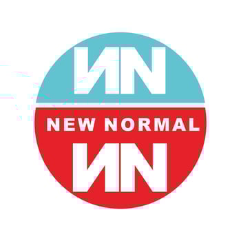 illustration vector graphic of text new normal in the presence of coronavirus fit for banner slogan and other