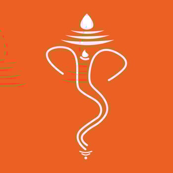 Ganpati festival of India Background with Lord Ganpati, Ganapati Clipart. Vector EPS File