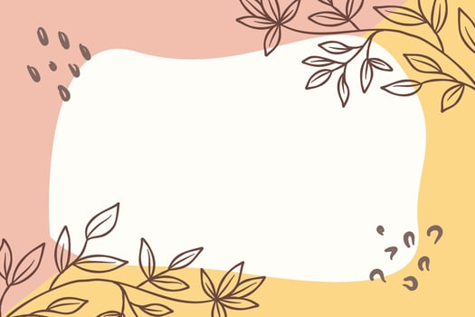 Hand drawn floral abstract background vector
