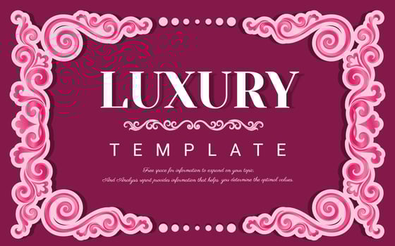 valentine card Vintage Pink background, Ornate Frame vector