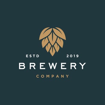 Vintage beer logo Premium Vector