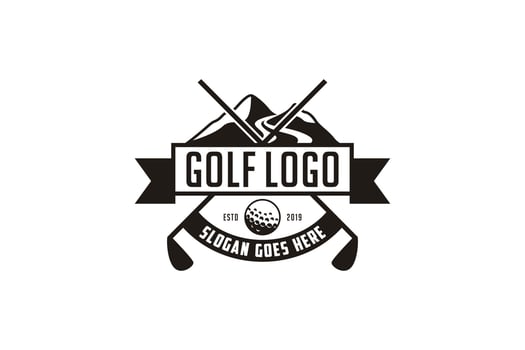 Golf logo. Golf Tournament Logo Design Vector Illustration