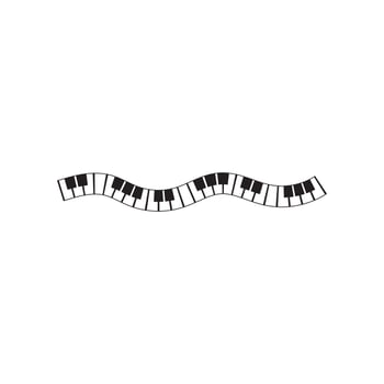 Piano icon vector ilustration template