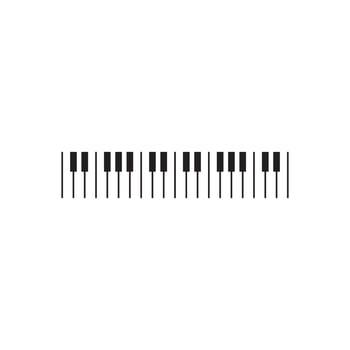 Piano icon vector ilustration template