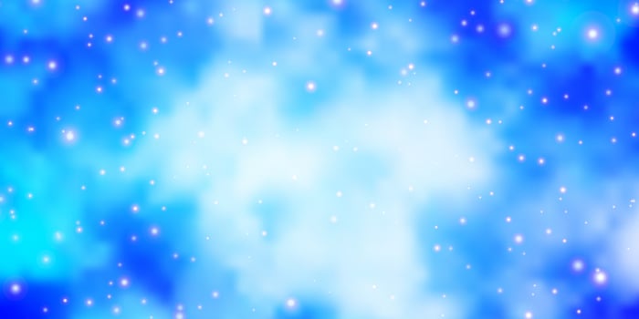 Light Pink, Blue vector pattern with abstract stars.