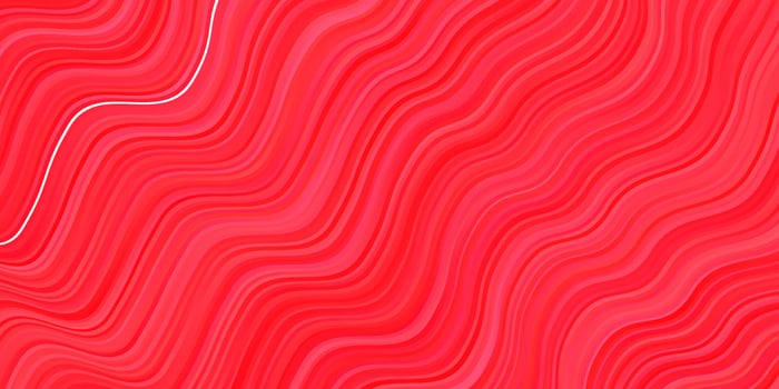 Light Red vector pattern with curved lines.