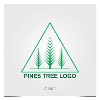 pines tree logo premium elegant template vector eps 10