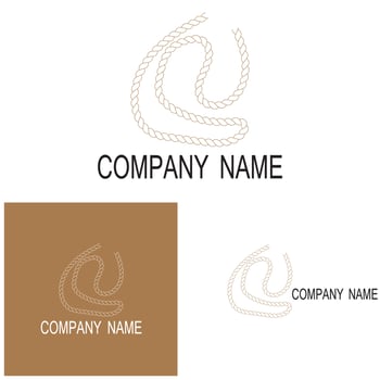 Rope icon vector illustration template