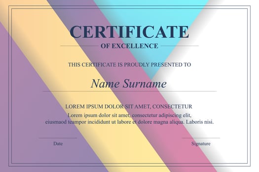 Creative Certificate of Appreciation Award Template vector