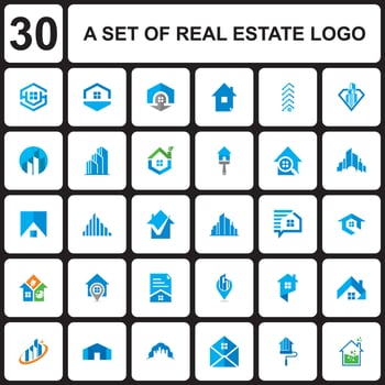 A Set Of Building Vector , A Set Of Real Estate Logo