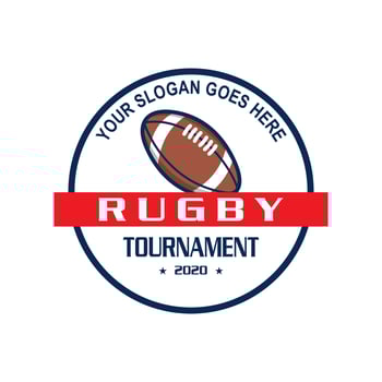 Rugby Emblem Logo , Sport Logo vector