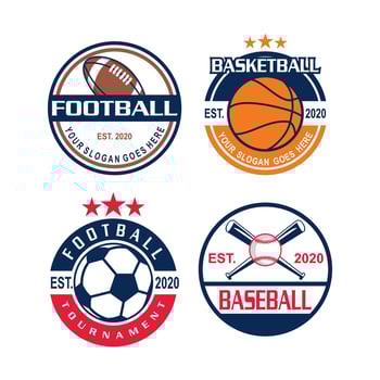 A Set Of Tournament Vector , A Set Of Sport Logo