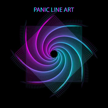 line gradient colorfull vector
