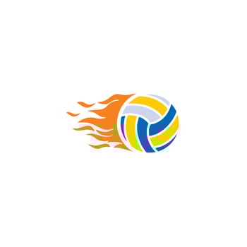 volley ball logo , sport logo vector