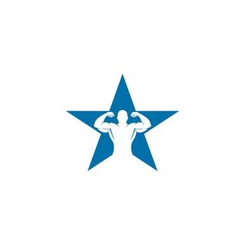 star fitness logo , fitness logo vector